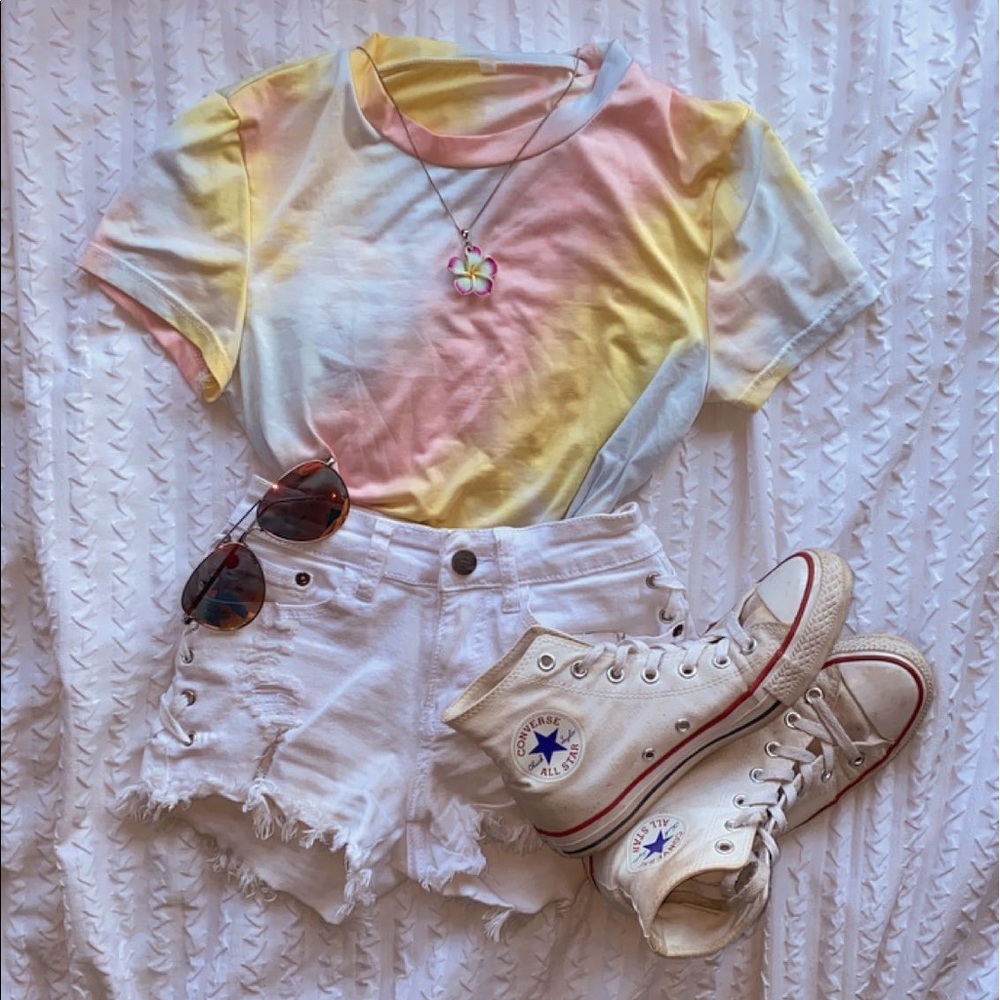 Pastel Tie-Dye Crop Top